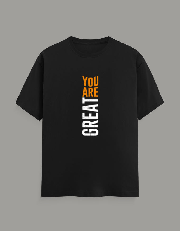 You Are Great Premium T-Shirt—Motivational Typography Design - Baklol Wear