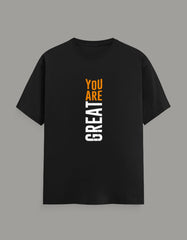 You Are Great Premium T-Shirt—Motivational Typography Design - Baklol Wear