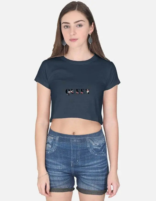 Queen - Women's Crop Top - Baklol Wear