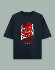 Born to Burn Oversized T-Shirt – Fierce Dragon Graphic Streetwear - Baklol Wear
