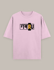 Trendy “GABRU” Street Style Oversized T-Shirt with Bold Back Print - Baklol Wear