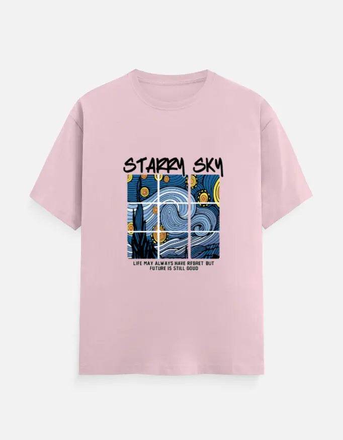 Starry Sky - Half Sleeves Tshirt - Baklol Wear