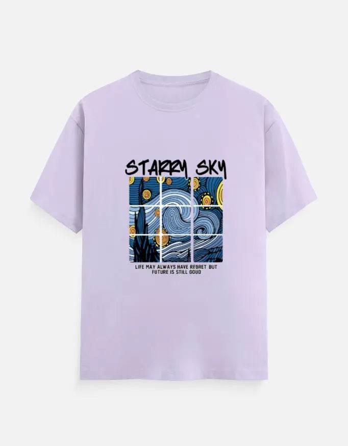 Starry Sky - Half Sleeves Tshirt - Baklol Wear