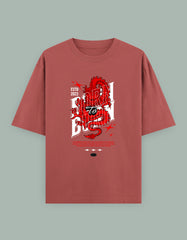 Born to Burn Oversized T-Shirt – Fierce Dragon Graphic Streetwear - Baklol Wear