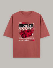 Hustler Oversized T-Shirt – Bold Money Flame Streetwear Graphic - Baklol Wear