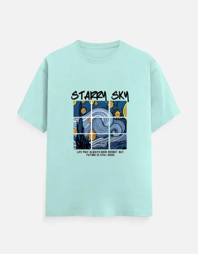 Starry Sky - Half Sleeves Tshirt - Baklol Wear