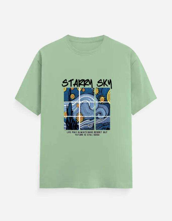 Starry Sky - Half Sleeves Tshirt - Baklol Wear