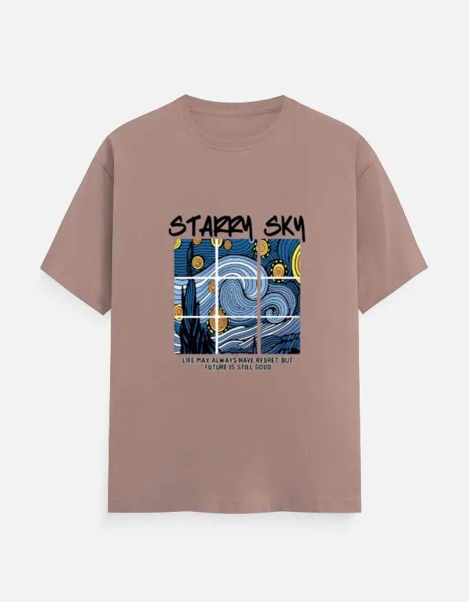 Starry Sky - Half Sleeves Tshirt - Baklol Wear