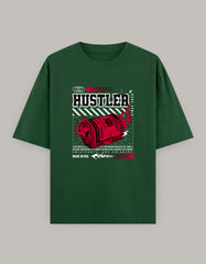Hustler Oversized T-Shirt – Bold Money Flame Streetwear Graphic - Baklol Wear