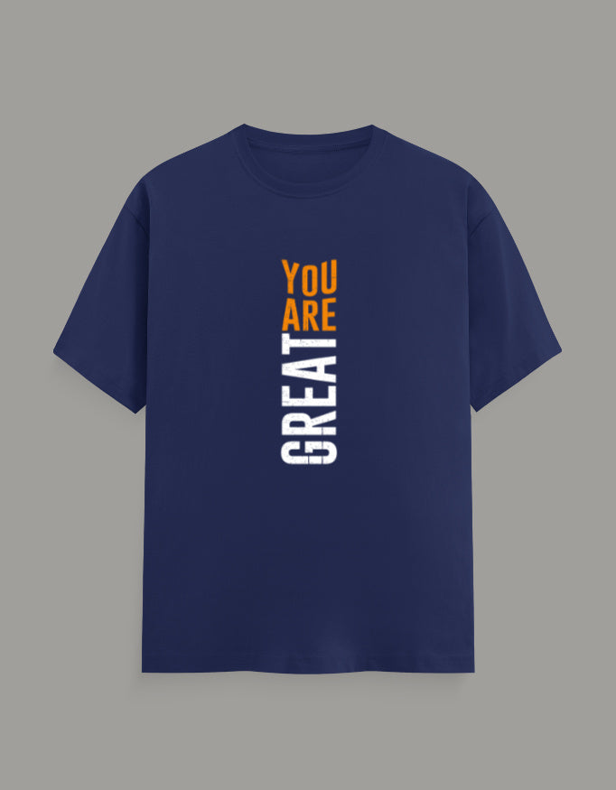 You Are Great Premium T-Shirt—Motivational Typography Design - Baklol Wear