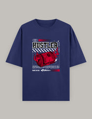 Hustler Oversized T-Shirt – Bold Money Flame Streetwear Graphic - Baklol Wear