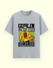 Goblin Hoodie Graphic T-Shirt – Trick or Treat Halloween Special Humanoid Fantasy Tee Baklol Wear
