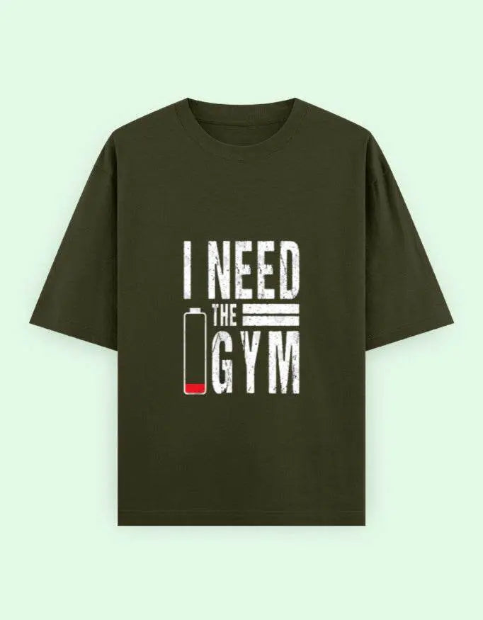 I Need The Gym Oversized T-Shirt Baklol Wear
