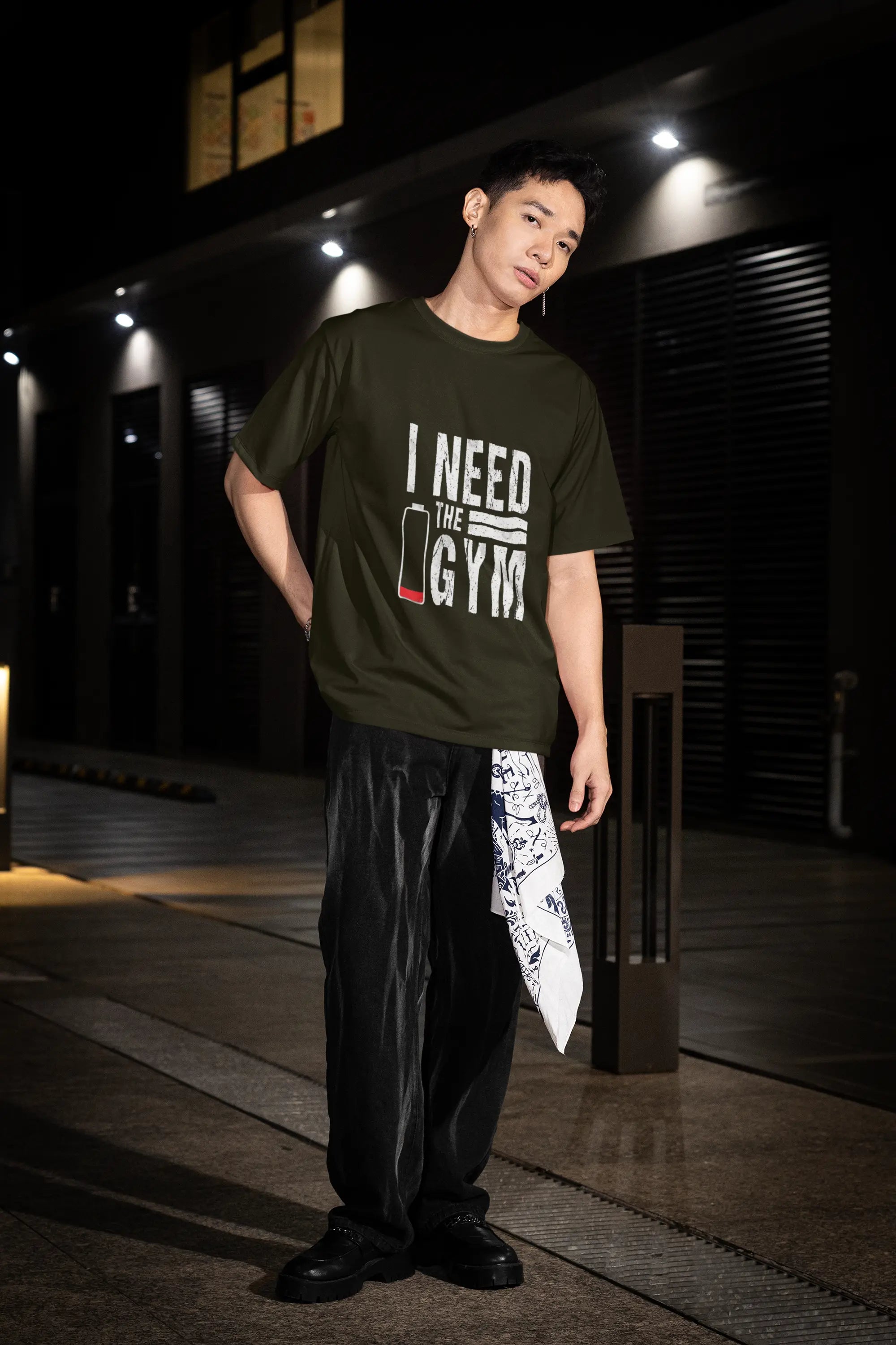 I Need The Gym Oversized T-Shirt Baklol Wear