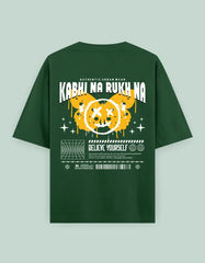 Kabhi Na Rukh Na Back Printed Oversized T-Shirt for Men & Women Baklol Wear