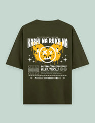 Kabhi Na Rukh Na Back Printed Oversized T-Shirt for Men & Women Baklol Wear