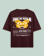 Kabhi Na Rukh Na Back Printed Oversized T-Shirt for Men & Women Baklol Wear