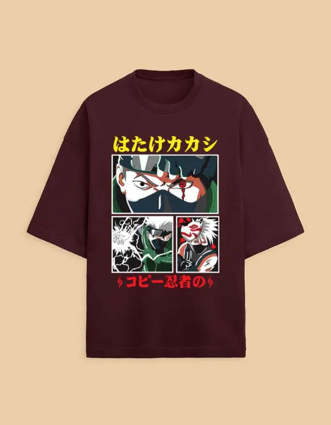 Kakashi Hatake Premium Oversized Tshirt Baklol Wear