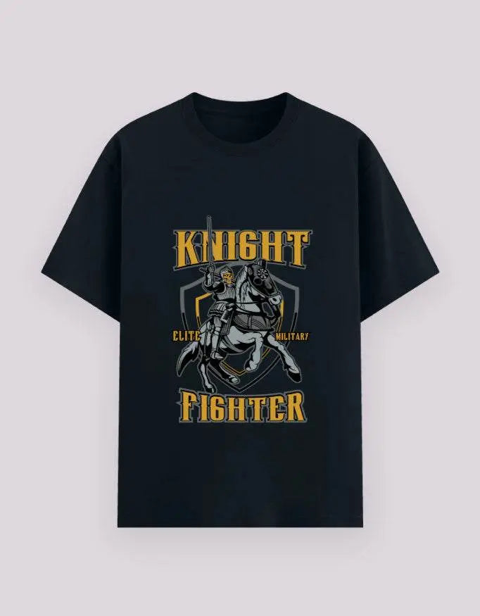 Knight Fighter Graphic T-Shirt – Elite Medieval Warrior Military Tee for Men Baklol Wear
