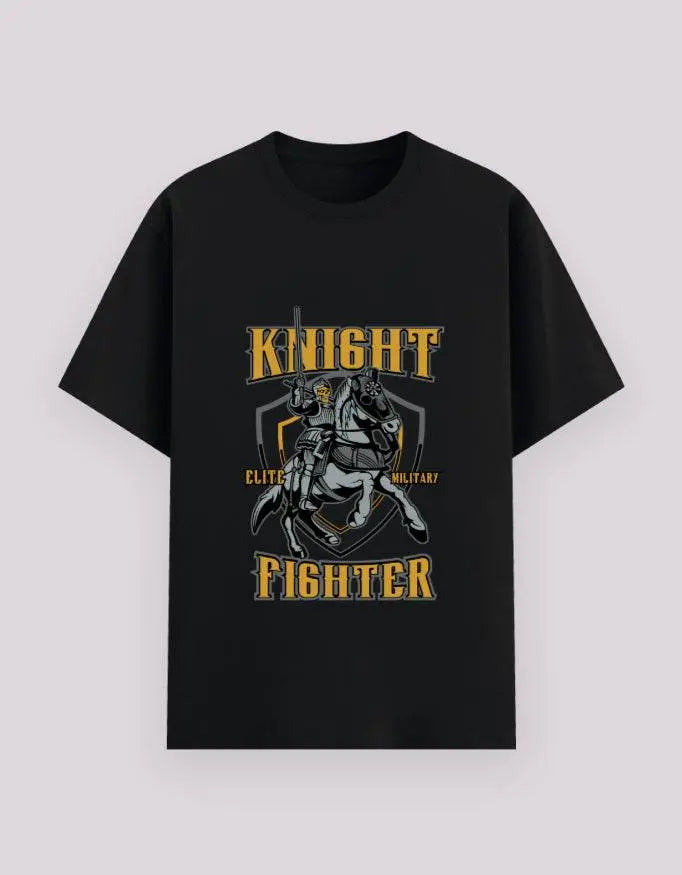 Knight Fighter Graphic T-Shirt – Elite Medieval Warrior Military Tee for Men Baklol Wear