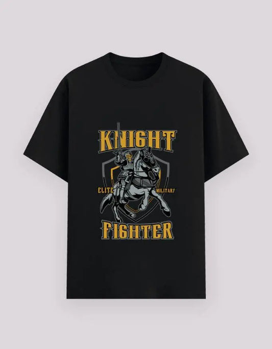 Knight Fighter Graphic T-Shirt – Elite Medieval Warrior Military Tee for Men Baklol Wear