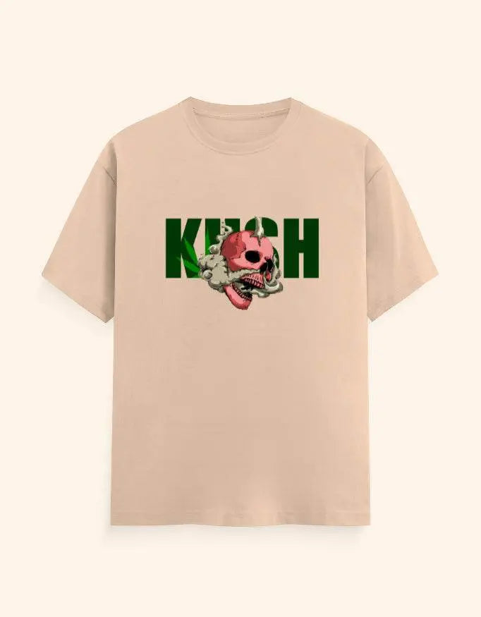 Kush Skull Graphic T-Shirt | Urban Streetwear Bold Print Tee Baklol Wear