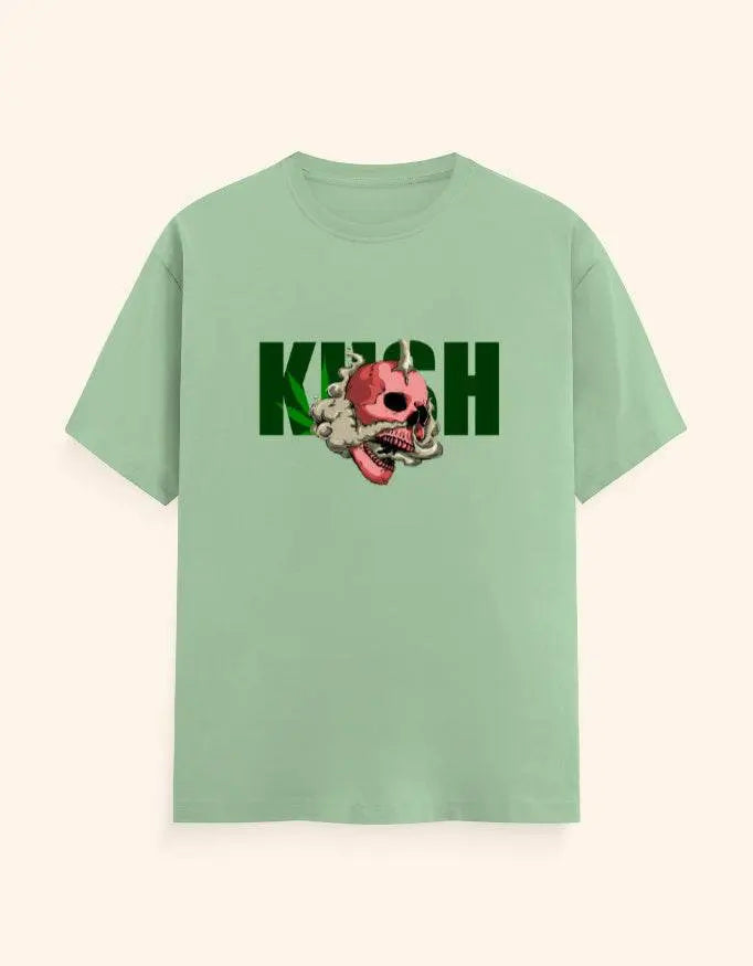 Kush Skull Graphic T-Shirt | Urban Streetwear Bold Print Tee Baklol Wear