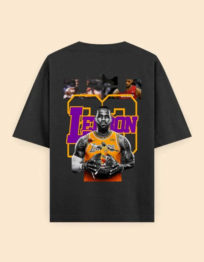 LeBron James Oversized Graphic T-Shirt – Basketball Legend Fan Apparel Baklol Wear
