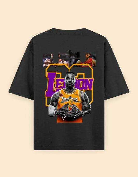 LeBron James Oversized Graphic T-Shirt – Basketball Legend Fan Apparel Baklol Wear