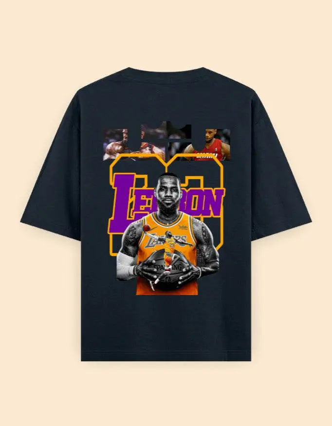 LeBron James Oversized Graphic T-Shirt – Basketball Legend Fan Apparel Baklol Wear