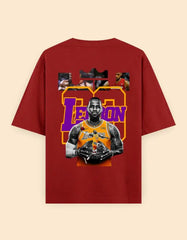 LeBron James Oversized Graphic T-Shirt – Basketball Legend Fan Apparel Baklol Wear