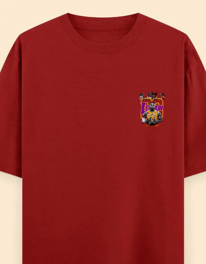 LeBron James Oversized Graphic T-Shirt – Basketball Legend Fan Apparel Baklol Wear