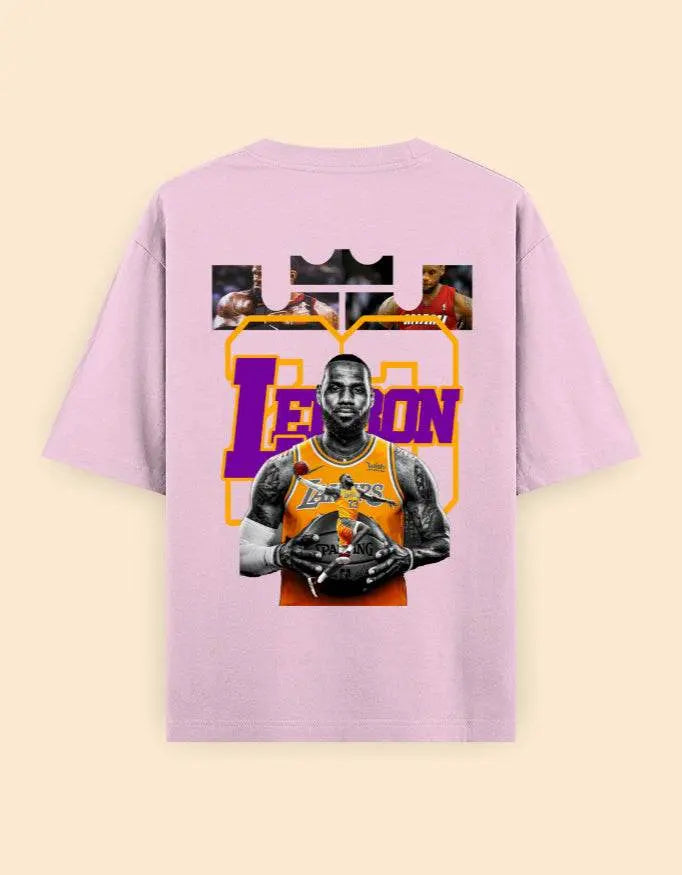 LeBron James Oversized Graphic T-Shirt – Basketball Legend Fan Apparel Baklol Wear