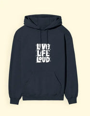 Live Life Loud Graphic Oversize Hoodie | Inspirational Streetwear Pullover Baklol Wear