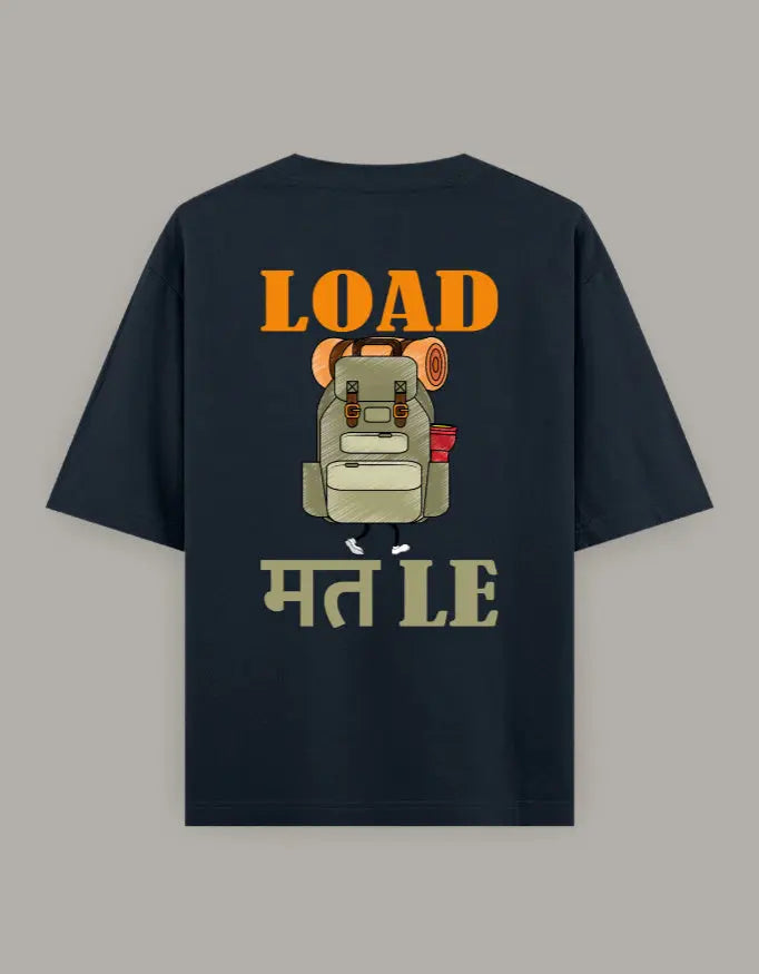 Load Mat Le Back Print Oversized T-Shirt Baklol Wear