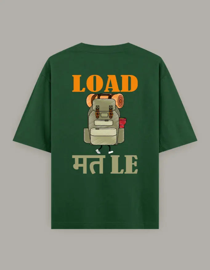 Load Mat Le Back Print Oversized T-Shirt Baklol Wear