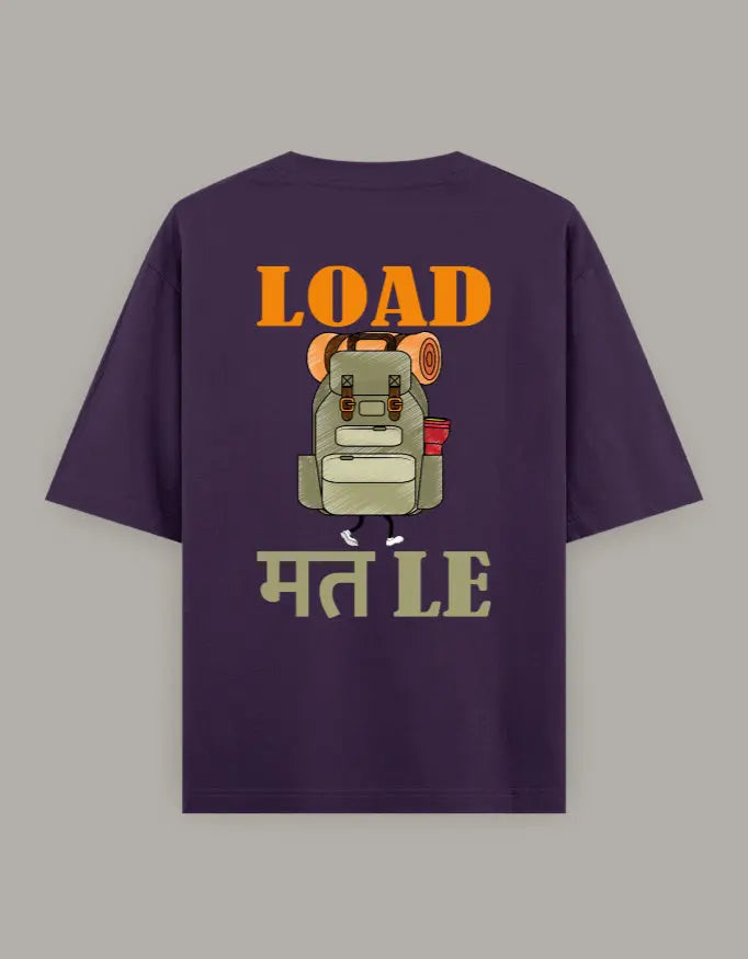 Load Mat Le Back Print Oversized T-Shirt Baklol Wear