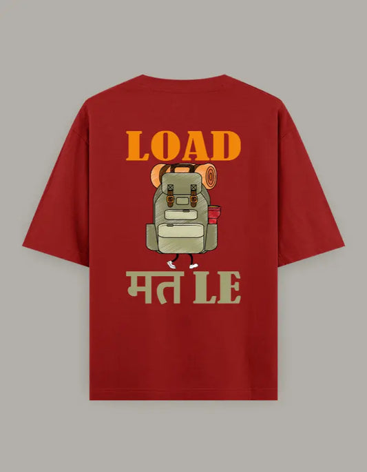 Load Mat Le Back Print Oversized T-Shirt Baklol Wear