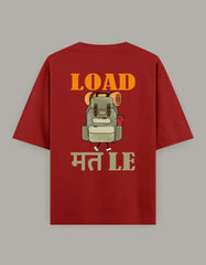 Load Mat Le Back Print Oversized T-Shirt Baklol Wear