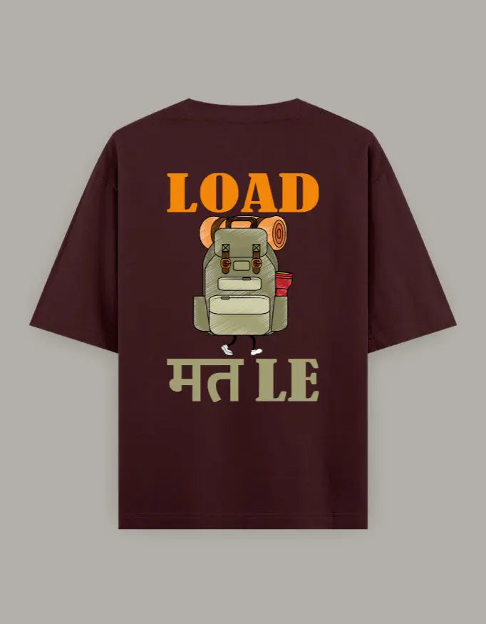 Load Mat Le Back Print Oversized T-Shirt Baklol Wear