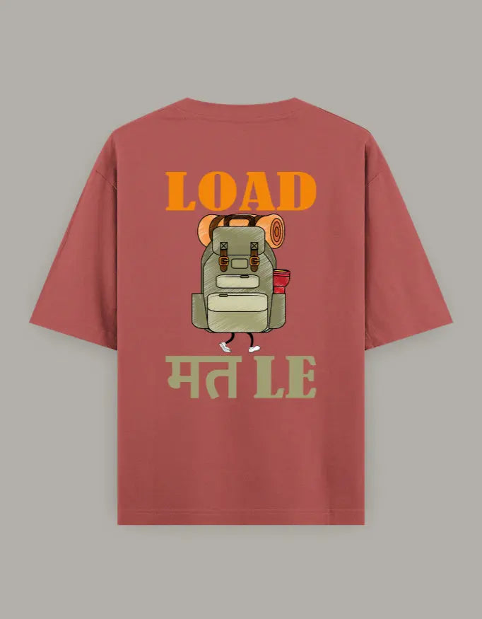 Load Mat Le Back Print Oversized T-Shirt Baklol Wear