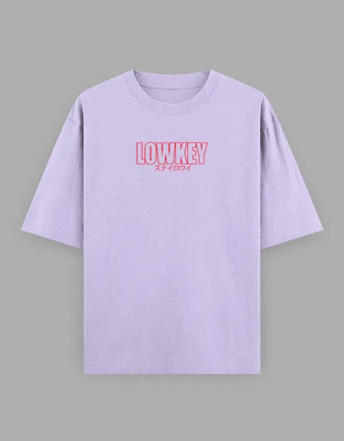 Lowkey Oversized Minimalist T-Shirt – Japanese Streetwear Aesthetic Baklol Wear