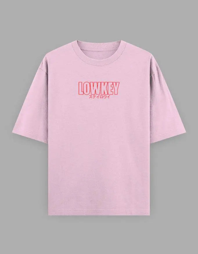 Lowkey Oversized Minimalist T-Shirt – Japanese Streetwear Aesthetic Baklol Wear