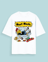 Mast Maula Oversized Graphic T-Shirt for Men & Women—Chill Vibes Baklol Wear