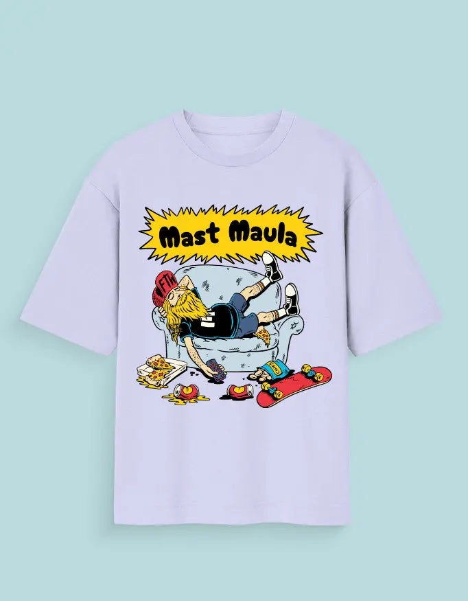 Mast Maula Oversized Graphic T-Shirt for Men & Women—Chill Vibes Baklol Wear