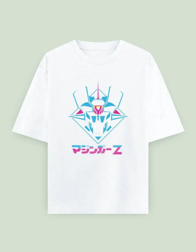 Mazinger Z Oversized T-Shirt | Retro Mecha Anime Graphic Tee - Baklol Wear