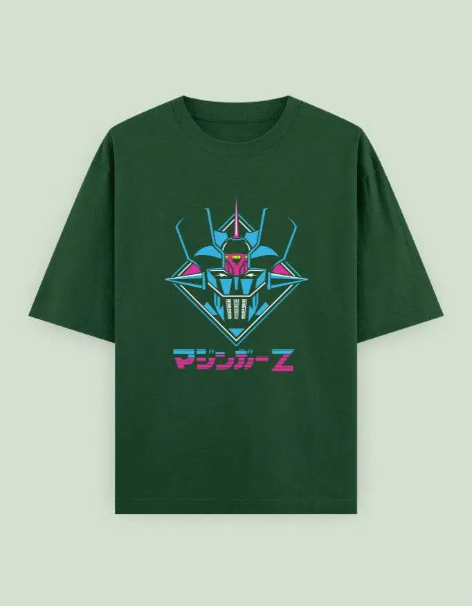 Mazinger Z Oversized T-Shirt | Retro Mecha Anime Graphic Tee - Baklol Wear