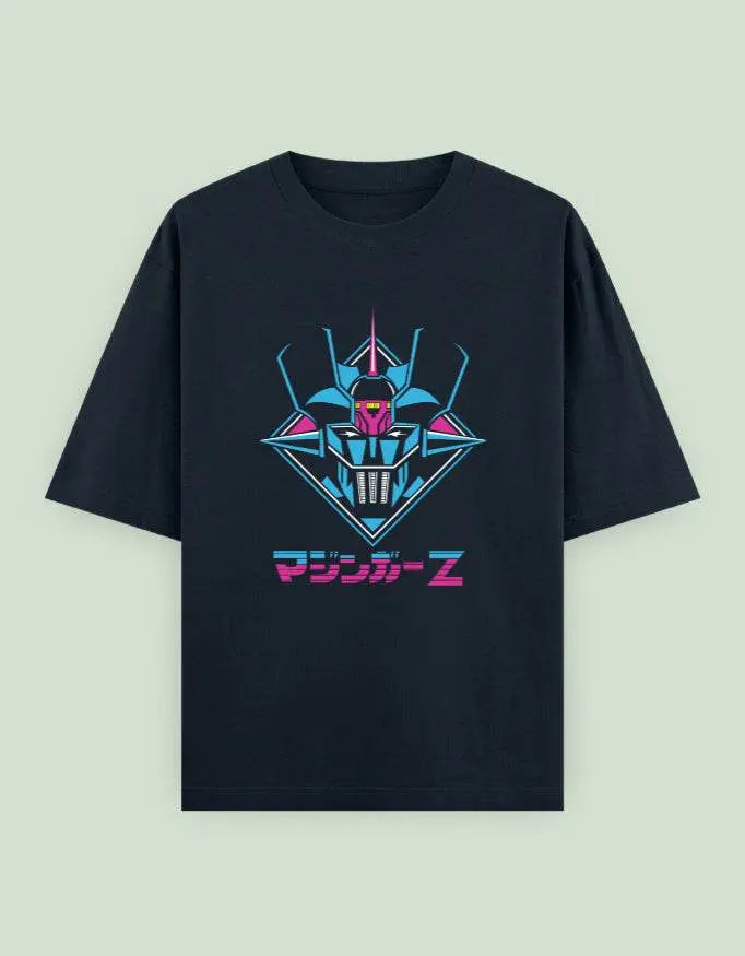 Mazinger Z Oversized T-Shirt | Retro Mecha Anime Graphic Tee - Baklol Wear