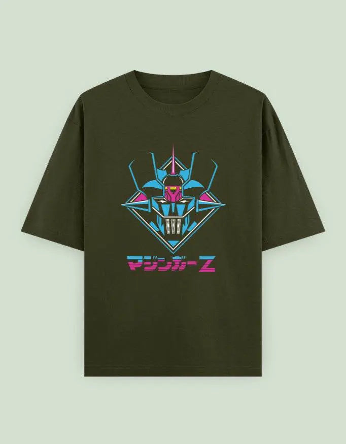 Mazinger Z Oversized T-Shirt | Retro Mecha Anime Graphic Tee - Baklol Wear