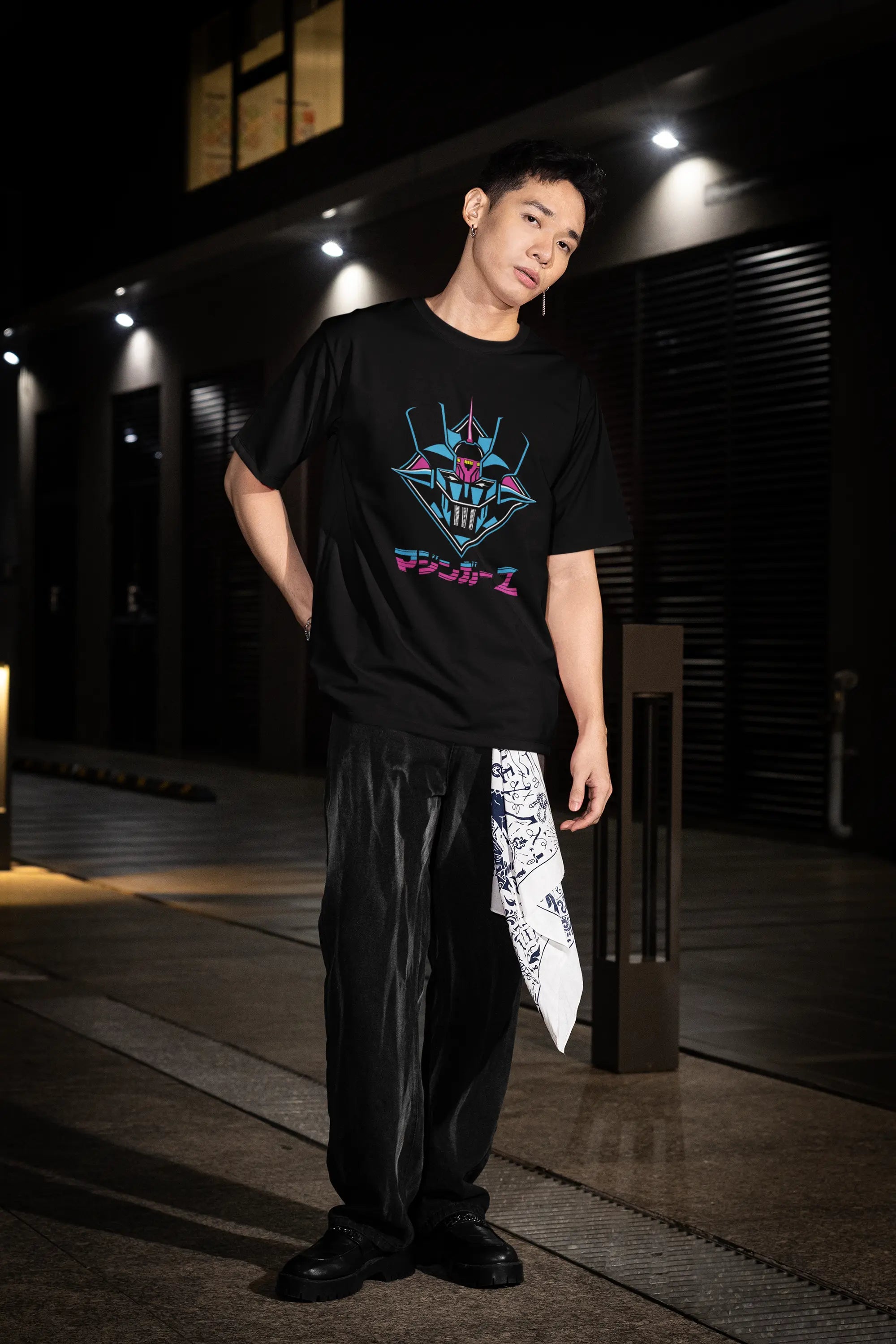 Mazinger Z Oversized T-Shirt | Retro Mecha Anime Graphic Tee - Baklol Wear